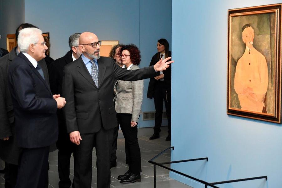 Il presidente della Repubblica al Teatro Goldoni e alla mostra 